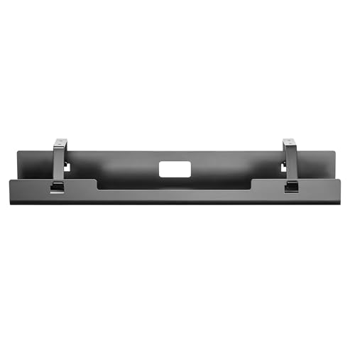 Image of ErgoYou - Detachable Under Desk Cable Tray for Wire Management - Power Strip Tray and Charging Wires Organizer - Drilling Needed - Easy and Quick Installation- 108 x 120 x 600 mm - Black