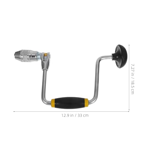 Taladro manual herramienta perforadora multifuncional para madera con manivela de acero 2