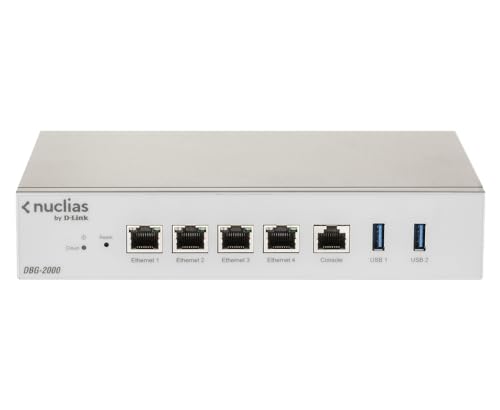 Image of D-Link Nuclias Cloud-Managed SD-WAN Security Gateway Firewall and VPN Router - 4X Base-T Ethernet Ports 1x RJ45 Console Port (DBG-2000)