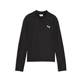 PUMA Mädchen Train All Day Essentials Slim Langarmshirt 164, Black