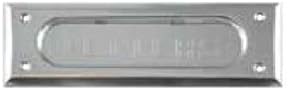 Ultra Hardware #67040 Aluminum Push-in Spring Loaded Flap Letter Slot