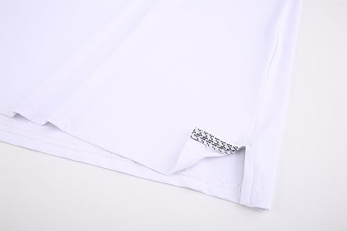 Alex Vando Mens Golf Shirt Moisture Wicking Quick-Dry Solid Short Sleeve Polo Shirts for Men