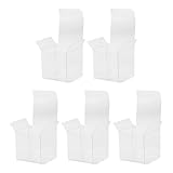 MAGICLULU 5 Stück Pack Transparente Golfball Präsentationsboxen aus Kunststoff Tragbare Einzel Aufbewahrungsboxen für Golfbälle Staubgeschützt Kompakt für Zuhause und Turniere