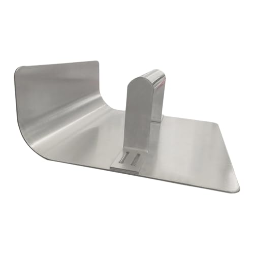 JAYIOLA Paletina de Esquina, Herramienta para Enlucido, Llana de Alisado, Llana de Acabado, Herramienta de Construcción de Acero Inoxidable con Superficie Pul, Estilo C