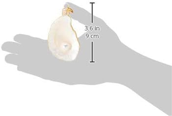 Old World Christmas Oyster with Pearl Glass Blown Ornament for Christmas Tree, Handcrafted Holiday Decoration, Seashell Collection - Image 4