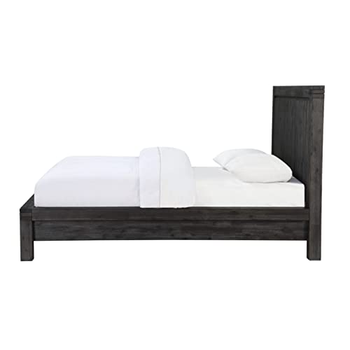Modus Furniture Solid Wood Platform Bed, King, Meadow - Graphite