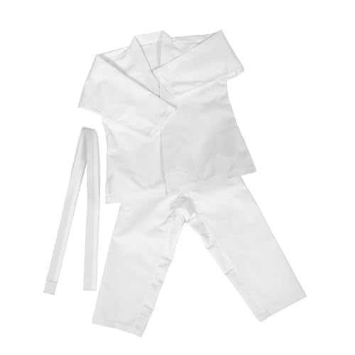 FRCOLOR Karate Uniform Heavy Duty Suit for Kids Adults Taekwondo Pants Martial Arts Training Belt Included