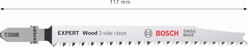 Lame de scie sauteuse a 25 Unité T 308 B Bosch - vue 5