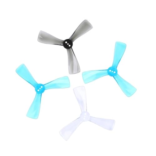 Hélices 3 pales 2525 en polycarbonate transparent pour drone FPV