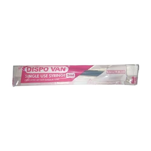 Image of Dispovan Syringes with Needle For single use only 3ml (100 Pcs)