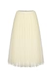 Dance Elite Tutu for Women - Classical Ballet Tutu Skirt with 4 Layers of Tulle and Elastic Waste Band Nude