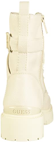 Guess Women's Orana Combat Boot, Ivory, 8.5 #TOP2