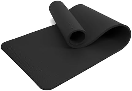 BESCH Fitness Mat 185 x 61 cm High Density NBR Foam for Gymnastic...