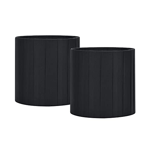 LAMPWELL LUCIE Clip-on Small Lamp Shades for Table Chandelier Wall Lamp,Set of 2,Small Drum,5.2