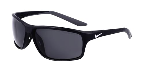 NIKE Occhiali da sole ADRENALINE 22 N IU4633X - Sportivo avvolgente, Lente 64 mm, MATTE BLACK/DARK GREY/Eye