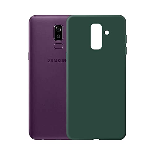 Image of Case Creation Luxurious OG Series for Samsung J8 Case Cover,Anti-Dirty Slim Case Frosted Matte Cute Candy TPU Raised Bezel (Splash of Color) Back Cover for Samsung Galaxy J8 -Wine Green