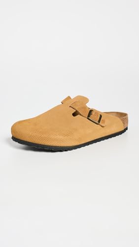 Image of Birkenstock Men's Boston Corduroy Clogs, Cork Brown, 11 Medium US