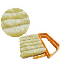Blind Cleaner Brush , Blinds Dust Shutters , Mini Washable & Removable Window Air Conditioner Duster With 7 Slat Handheld Household Kitchen Cleaning Tools , For Awnings , Siding , Vinyl , Car , Fan
