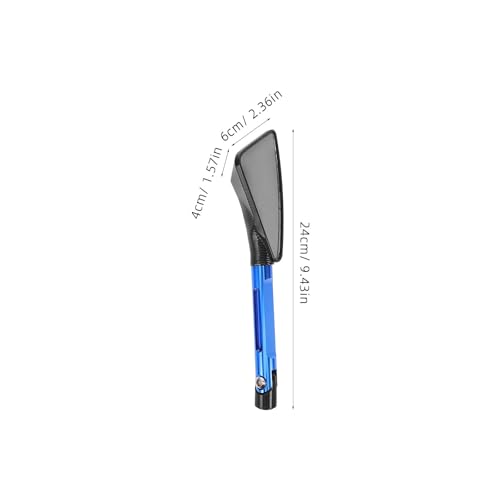 Espejo lateral CNC azul antirreflejo NUOBESTY para eliminar destellos y mejorar visibilidad de moto 2