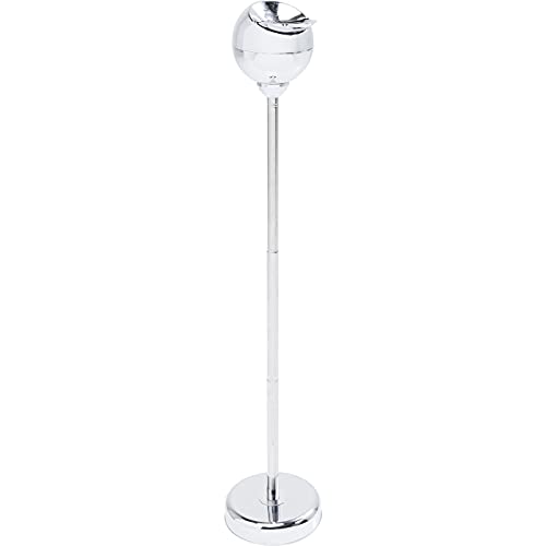 Kare Design Floor Ashtray Spheric, Chrome, Steel Chromed, Height-Adjustable, Retro, Modern Pedestal Ashtray with Lid, 72x13x13 cm (H/W/D)