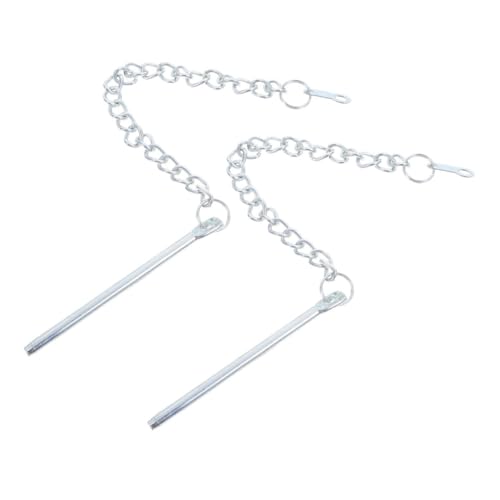 BESPORTBLE 2 Pièces Chaîne de Fixation pour Parasol Extérieur Accessoires de Remplacement et Portables pour Parasols de Jardin Installation Facile et Sécurité Renforcée pour Terrasse