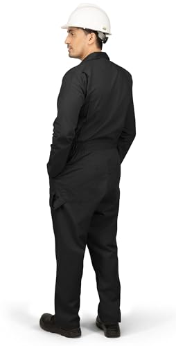 Image of NY Threads Men's Twill Coverall Relaxed Fit Long Sleeve Utility Work Wear