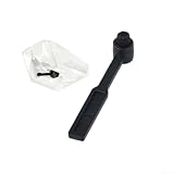 Springwillfly Per Audio-Technica VM95 Series cartuccia stilo di ricambio AT-VMN95E per VM95E ATXP7 e VM95ML modelli (con spazzola)