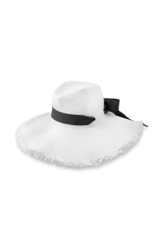 Sombrero de paja para mujer con protección solar UPF 50+