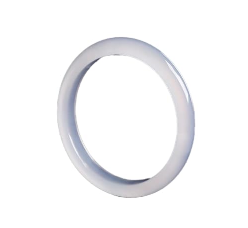 Bracelet en jade pour femmes avec boîte-cadeau le présent parfait en agate blanche