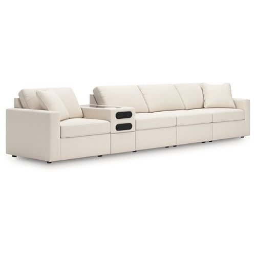 Image of Signature Design by Ashley Oversized 5-Piece Modular Sectional Sofa, Oyster