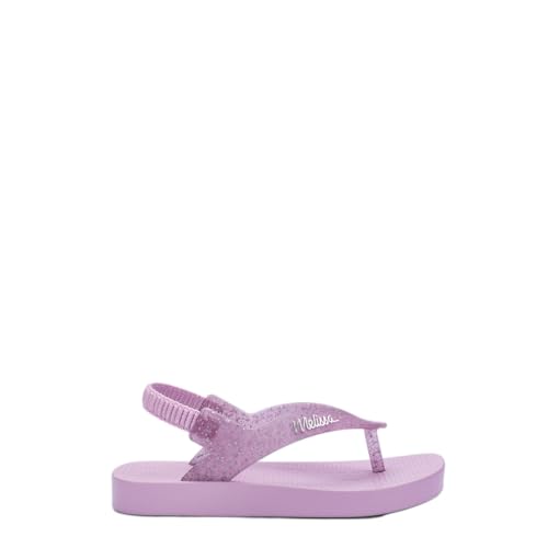 Mini Melissa Sun Long Beach Bebê Lilás Glitter 35762