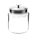 Anchor Hocking 77978 Mini Montana Jar with Brushed Aluminum Metal Cover, Glass, 96-Ounce