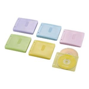 エレコム (まとめ) Blu-ray・CD・DVD対応不織布ケース 2穴 CCD-NBWB120ASO (×5セット)