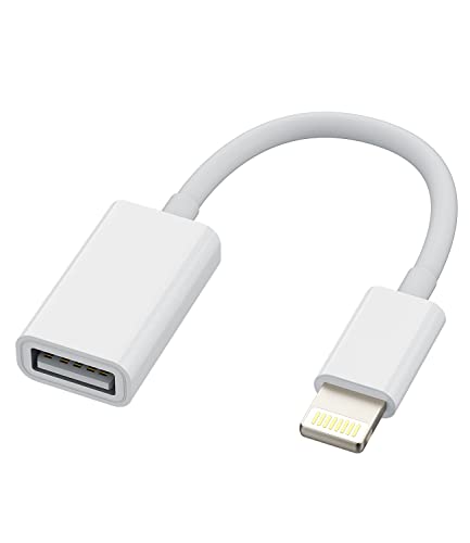Adaptateur Lightning vers USB Câble OTG pour Apple iPhone 14 13 12 11 Pro Max 7 8 Plus X SE XS XR Pour iPad Air Clé Télécharger Photo Souris Lecteur Cartes...