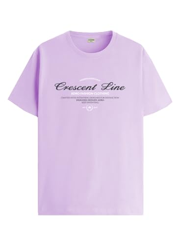 T-shirt imprimé homme ADRO en coton à coupe régulière vêtement chic