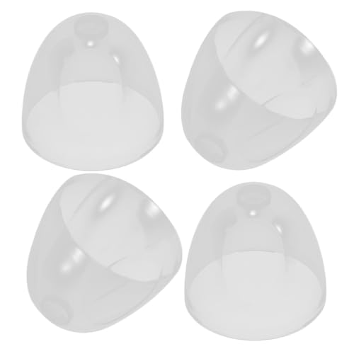 Beatifufu Feeding Bottles Lids Replacement 4 Pcs Reusable Plastic Caps Baby Bottle Supply