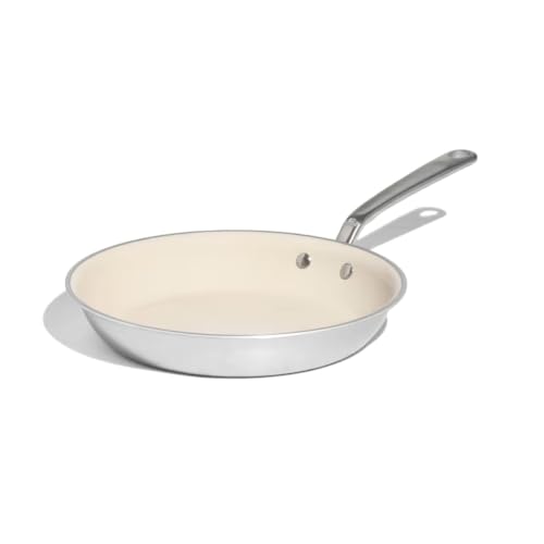 Made In Cookware - 10 CeramiClad 2.0 Non Stick Frying Pan (Stainless Handle) - 5-Ply Stainless Clad with Stay-Cool Handle - Professional Cookware - Crafted in Italy