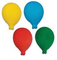 Miniatura 1 de Artículo #33986 - Decoración comestible para pastel de azúcar con globos multicolor brillantes - Paquete de 16 (Boz)