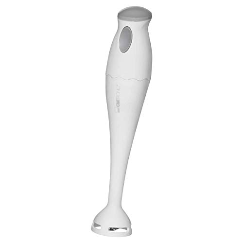 Clatronic SM 3081 Stabmixer // Kraftvoller 180 Watt-Motor // Ergonomisch geformter Griff // Inkl. Wandhalterung & Mix-Behälter (0,5 Liter), Grau, one size, SM3081