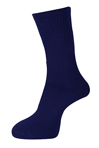 Image of RC. ROYAL CLASS Men's Calf Length Cotton Terry Towel Cushion Solid-Plain Socks (Pack of 3 Pairs)