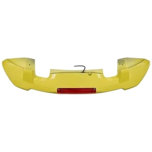Aileron de coffre arrière en plastique ABS jaune JUNOOS, design dynamique