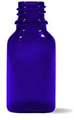 Essenciales - Szklana butelka, 10 ml, kolor niebieski do użytku farmaceutycznego i spożywczego - Idealny do olejków eterycznych, hydrolatów, wód kwiatowych i zapachów