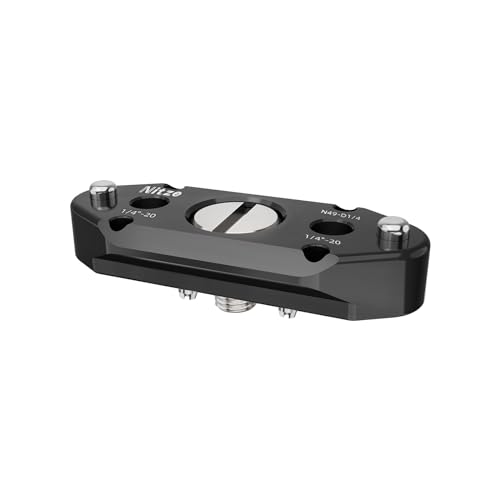 Nitze NATO Rail with 1/4” Screw and Removable Locating Pins - N49-D1/4