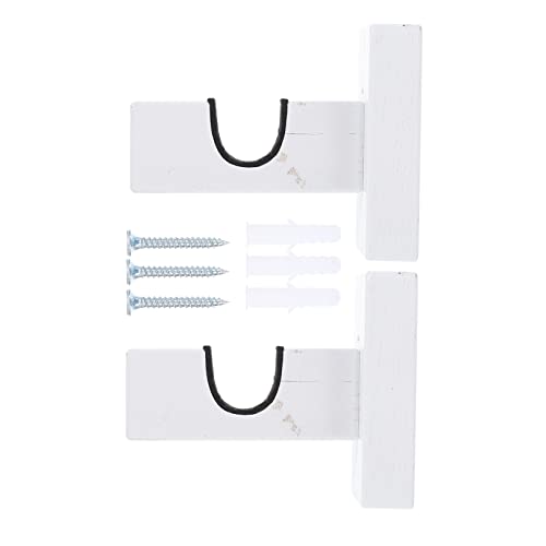 GOOHOCHY 1 Pair Baseball Bat Holders Wall-mounted Bat Rack Wooden Bat Stands Scratch- Design Sports Dec