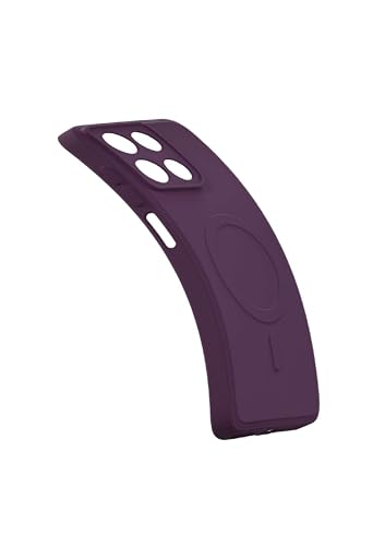 Image of amazon basics Back Cover for Motorola G67 Power 5G Soft Matte Silicone Mag-Safe Design (Mag-Safe Not Support) Camera Protection | Slim Fit Bumper Cover (Purple)