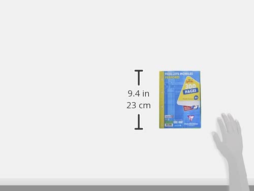 Clairefontaine 17551C - Packung mit 300 Ringbucheinlagen, DIN A4, 21 x 29,7cm, französische Lineatur, 90G, 1 Pack