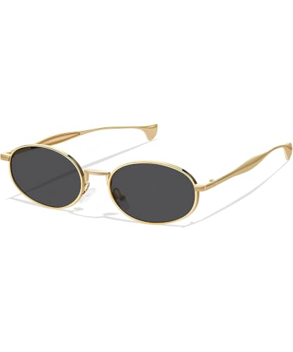 DROP Retro Stylish Oval Sunglasses Women & Men - Vintage Luxury M...