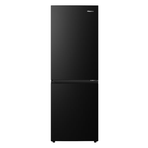 ハイセンス 冷蔵庫 幅55cm 232L ガラスドア スリム 使いやすい高さ 静音 右開き 2ドア 大容量 HR-K230KB ブラック