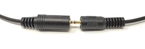 Maincore 3m Long 2.5mm to 2.5mm Stereo Jack to Socket, Extension Cable Lead Cord, Gold Plated Connectors (3) - Image 3