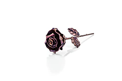 Forging Art Bcn® Hand Forged Eternal Wrought Iron Rose (Purple)